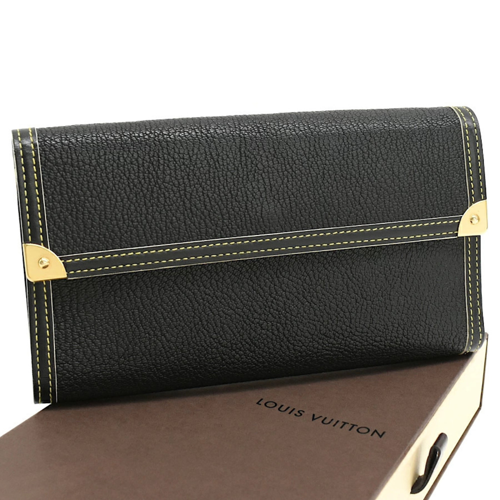 Louis Vuitton Porte Tresor International Tri fold Long Wallet Suhali Leather
